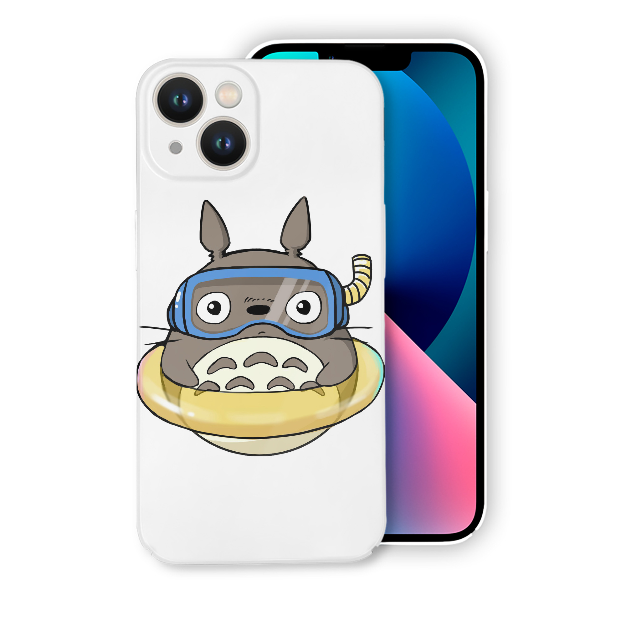 （画像用） となりのトトロ 草壁メイ 草壁サツキ My Neighbor Totoro Satsuki Kusakabe Mei Kusakabe 【iPhone 14シリーズ対応】ハードケース